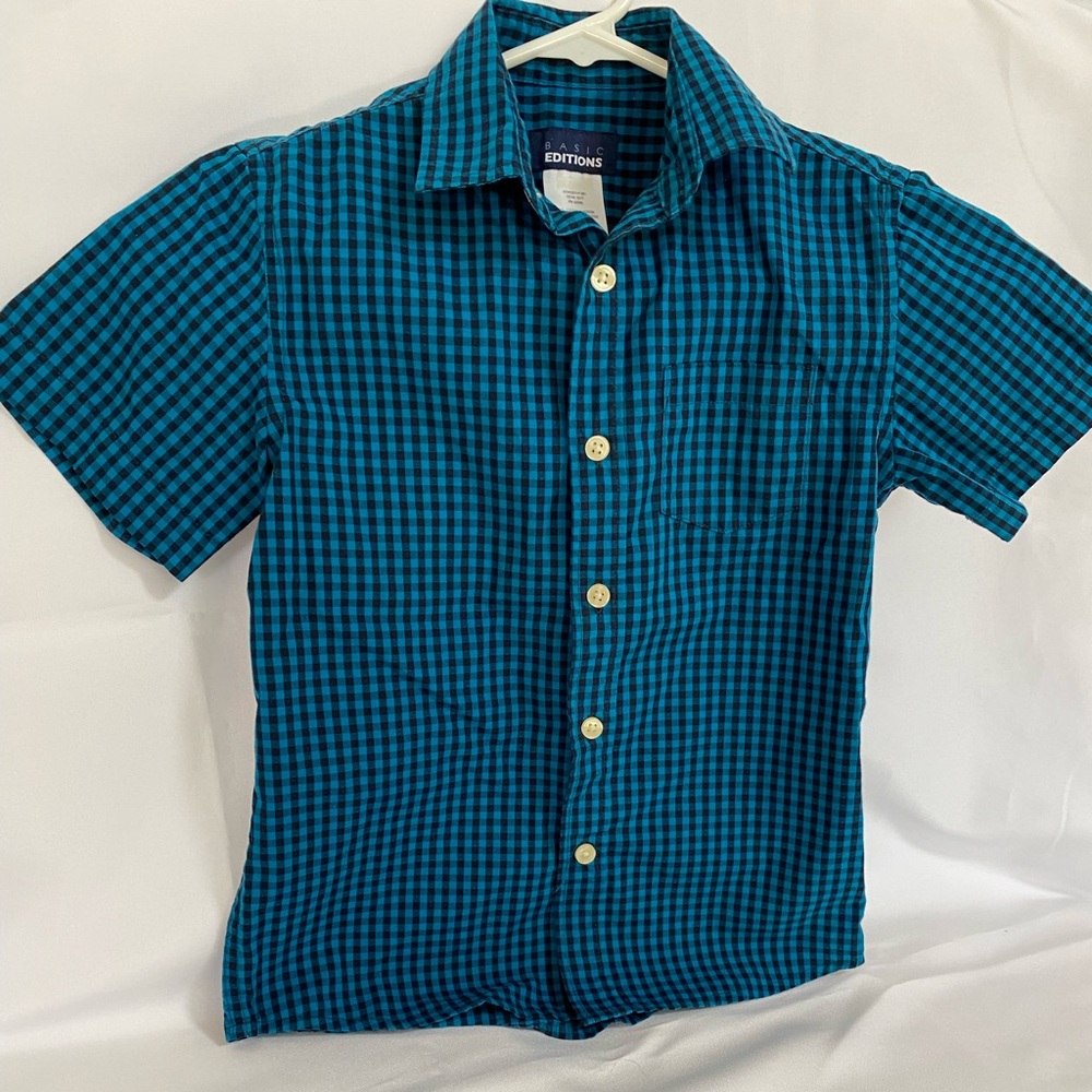 Basic Editions boys button up shirt